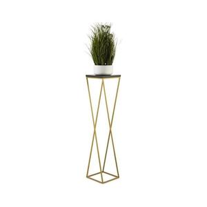 HowHomely Stojan na kvety LOFT 100x24 cm zlatá/čierna 10-1631-100-GB-MDF vyobraziť