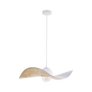Luster na lanku KAPELLO 1xE27/60W/230V pr. 55 cm biela/zlatá 32345 vyobraziť