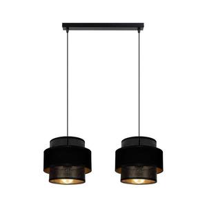 Luster na lanku NESS 2xE27/60W/230V čierna 0982 vyobraziť