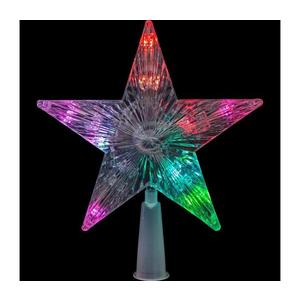 LED RGB Vianočná hviezda na stromček 10xLED/2xAA 15cm gl-58034 vyobraziť