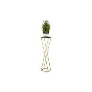 HowHomely Stojan na kvety LOFT 100x24 cm zlatá/čierna 10-1630-100-GB-MDF vyobraziť