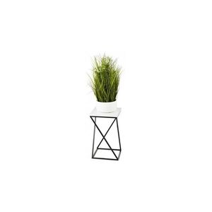 HowHomely Stojan na kvetiny LOFT 40x24 cm čierna/biela 10-1631-40-BW-MDF vyobraziť
