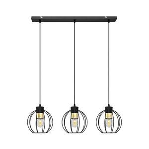 Luster na lanku STARLIGHT 3xE27/15W/230V čierna/zlatá W-L 1399/3 BK+GO vyobraziť