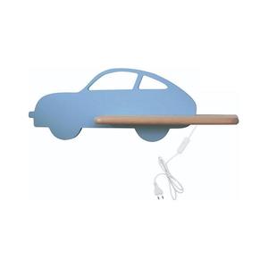 LED Detské nástenné svietidlo s poličkou CAR LED/5W/230V modrá/drevo 21-85085 vyobraziť
