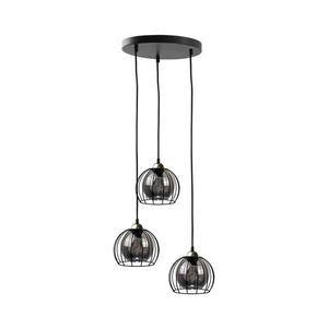 Keter Lighting Luster na lanku SOLO BLACK 3xE27/60W/230V čierna/zlatá 1487 vyobraziť