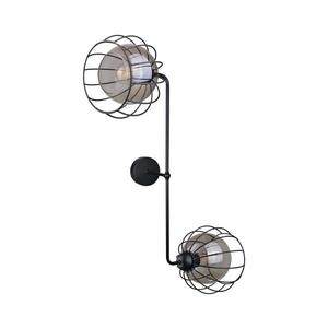 Keter Lighting Nástenné svietidlo SOLO BLACK 2xE27/60W/230V 1479 vyobraziť
