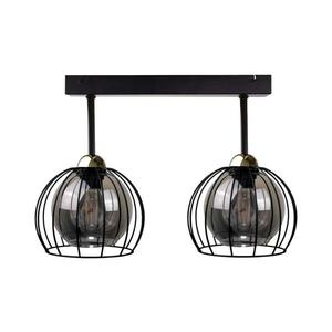 Keter Lighting Prisadený luster SOLO BLACK 2xE27/60W/230V čierna/zlatá 1493 vyobraziť