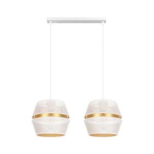 HEXE Luster na lanku PARIS 2xE27/60W/230V biela/zlatá 0077 vyobraziť