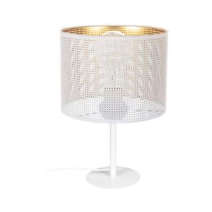 HEXE Stolná lampa ALDO 1xE27/60W/230V biela 0038 vyobraziť