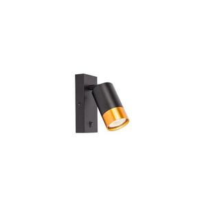 Nástenné bodové svietidlo 1xGU10/35W/230V čierna/zlatá BEDROOM LIGHT BLACK-GOLD vyobraziť