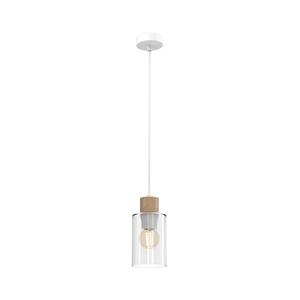 Luster na lanku MADERA 1xE27/60W/230V biela/drevo MLP8554 vyobraziť