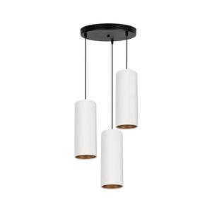 HEXE Luster na lanku AVALO 3xE27/60W/230V pr. 35 cm biela/medená 0098 vyobraziť