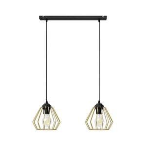 Luster na lanku AGAT 2xE27/15W/230V zlatá/čierna W-L 1300/2 BK-B +GO MAT vyobraziť