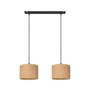 Luster na lanku ALBA 2xE27/15W/230V hnedá/čierna W-L 2015/2 BK + WOOD vyobraziť