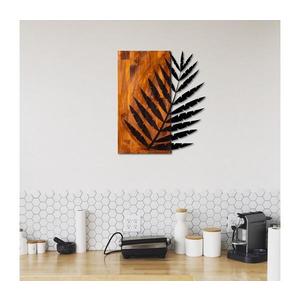 Nástenná dekorácia 58x50 cm list drevo/kov 899SKL1239 vyobraziť