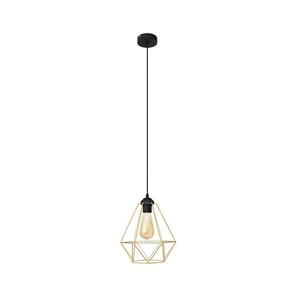 Luster na lanku KARO 1xE27/15W/230V zlatá/čierna W-KM 1311/1 BK-B GO MAT vyobraziť