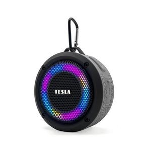 TESLA Electronics - LED RGB Bezdrôtový reproduktor 5W/1200 mAh/3, 7V IPX7 šedá TESO00011 vyobraziť