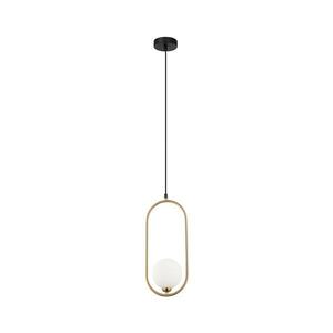 PND-3965-1-BRO - Luster na lanku LUPUS 1xG9/25W/230V čierna/zlatá PND-3965-1-BRO vyobraziť