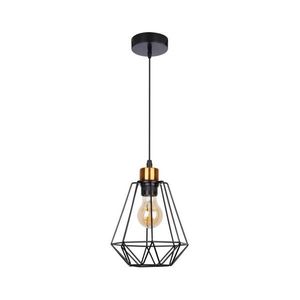 Luster na lanku PRIMO 1xE27/60W/230V čierna/zlatá 31-06189 vyobraziť