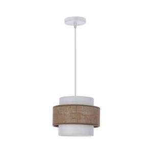 Luster na lanku JUTA 1xE27/40W/230V hnedá/biela 31-18021 vyobraziť