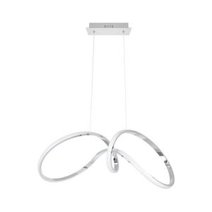 LED Luster na lanku TESORO LED/48W/230V lesklý chróm ML7952 vyobraziť