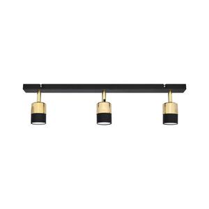 LED Bodové svietidlo TUBSSON 3xGU10/4, 8W/230V čierna/zlatá R-L 1166/3 BK+GO vyobraziť