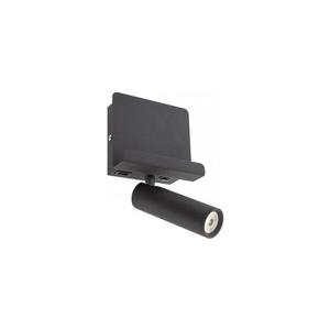 Redo 01-3084 - LED Nástenné bodové svietidlo PANEL LED/3, 5W/230V USB čierna 01-3084 vyobraziť