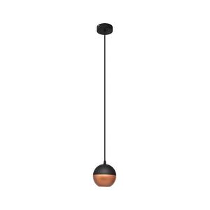 LED Luster na lanku MIDWAY 1xGU10/4, 8W/230V čierna/medená W-KM 1804/1 BK-B+BR vyobraziť