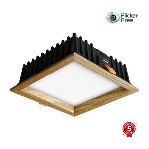 APLED - LED Podhľadové SQUARE WOODLINE LED/12W/230V 3000K 17x17 cm dub masív 21288 vyobraziť