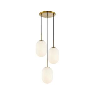 Luster na lanku ALIAS 3xE14/40W/230V zlatá ML0315 vyobraziť