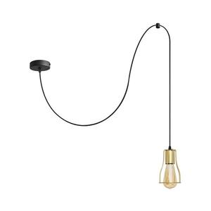 Luster na lanku TUBE 1xE27/15W/230V čierna/zlatá W-KM 1924/1K BK+GO MAT vyobraziť