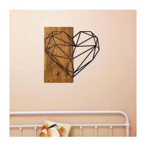 Nástenná dekorácia 58x58 cm srdce drevo/kov 899SKL1338 vyobraziť