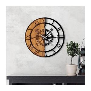 Nástenné hodiny pr. 56 cm 1xAA drevo/kov vyobraziť
