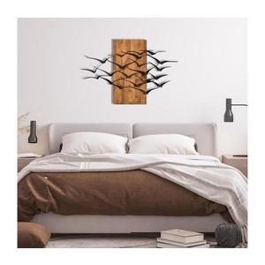 Nástenná dekorácia 86x58 cm vtáci drevo/kov 279ENZ1799 vyobraziť