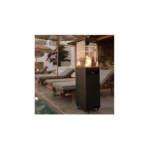 Planika Faro GAS - Vonkajší plynový krb 142x36 cm 8kW čierna + ochranný kryt GO-FA-00-K2 vyobraziť