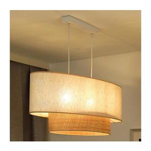 - Luster na lanku DOUBLE OVAL NATURE 2xE27/15W/230V krémová/béžová 603584 vyobraziť