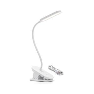B.V. - LED Stmievateľná nabíjacia stolná lampa s klipom LED/2, 5W/5V 1200mAh biela B10311J06 vyobraziť