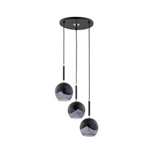 Luster na lanku MILTONA 3xE27/60W/230V čierna/šedá 62419 vyobraziť