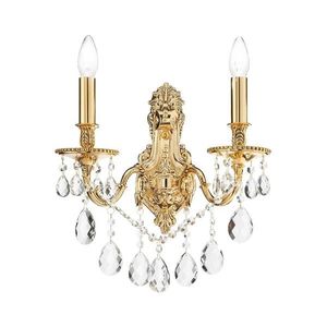 Ideal Lux - Krištáľové nástenné svietidlo GIOCONDA 2xE14/40W/230V zlatá 060491 vyobraziť