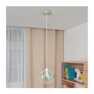 Detský luster na lanku STARS 1xE27/15W/230V zelená/biela W-KM 1385/1 WT+MT vyobraziť