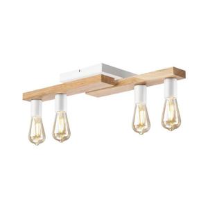 Prisadený luster MATTE 4xE27/15W/230V biela/dub LM-4.232/BIAŁY vyobraziť