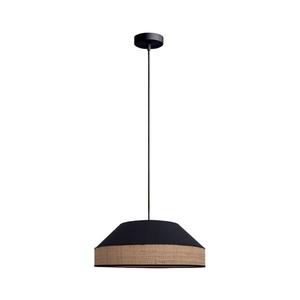 HEXE Luster na lanku MANISO 1xE27/60W/230V pr. 45 cm čierna/béžová 0752 vyobraziť