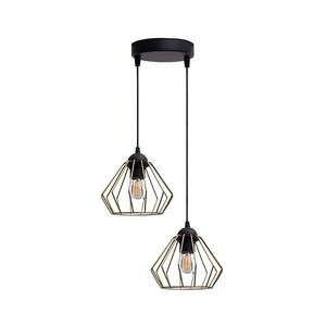 HEXE Luster na lanku CEED GOLD 2xE27/60W/230V pr. 28 cm čierna/zlatá 0725 vyobraziť