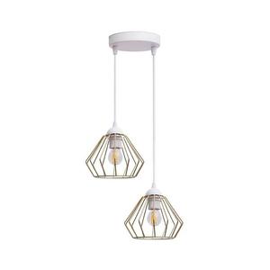 HEXE Luster na lanku CEED GOLD 2xE27/60W/230V pr. 28 cm biela/zlatá 0730 vyobraziť