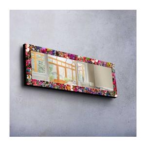Nástenné zrkadlo 120x40 cm borovica/kvety 755MER1194 vyobraziť