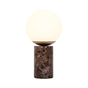 Nordlux - Stolná lampa LILLY 1xE14/25W/230V mramor/hnedá 2213575018 vyobraziť