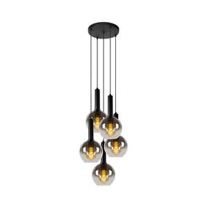 Lucide 45402/15/30 - Luster na lanku MARIUS 5xE27/40W/230V čierna 45402/15/30 vyobraziť