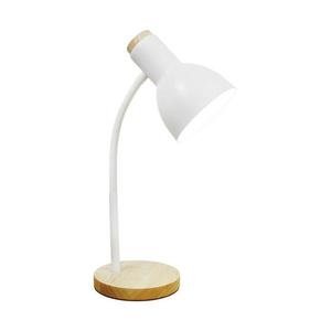 Zuma Line SM-W02-WH - Stolná lampa 1xE27/40W/230V biela/dub SM-W02-WH vyobraziť