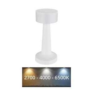 Globo 58447W - LED stmievateľná dotyková stolná lampa ANGELIKA LED/1W/3, 7V biela 58447W vyobraziť