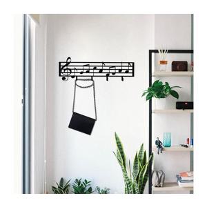 Nástenný vešiak 60x19 cm noty kov 891TNL3106 vyobraziť